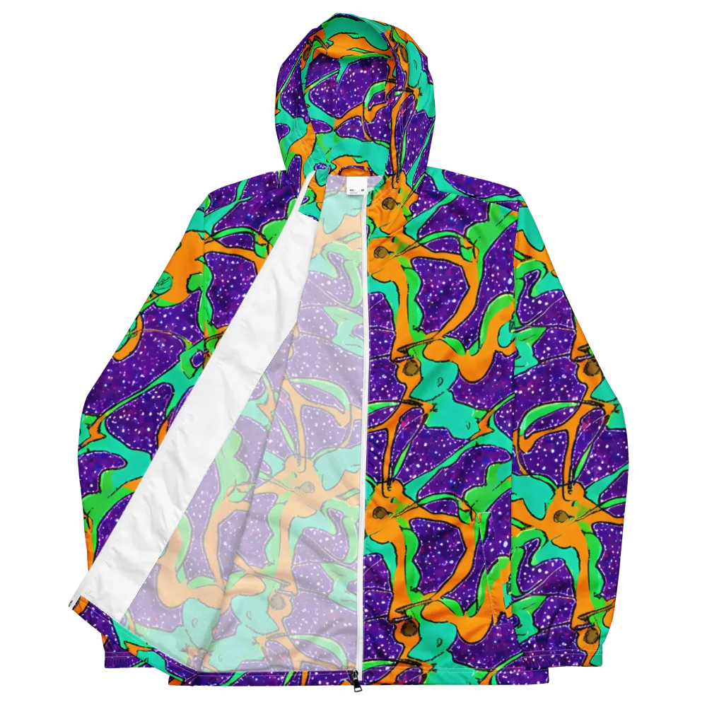 Orchid Aftershock on Men's Windbreaker — Front