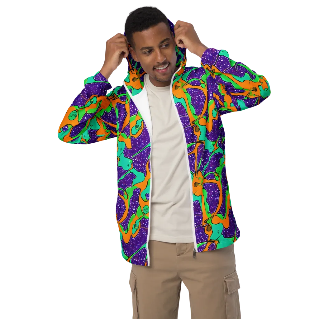 Orchid Aftershock on Men's Windbreaker — Front