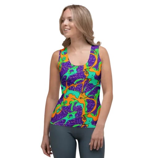 Orchid Aftershock on a Women's Tank Top