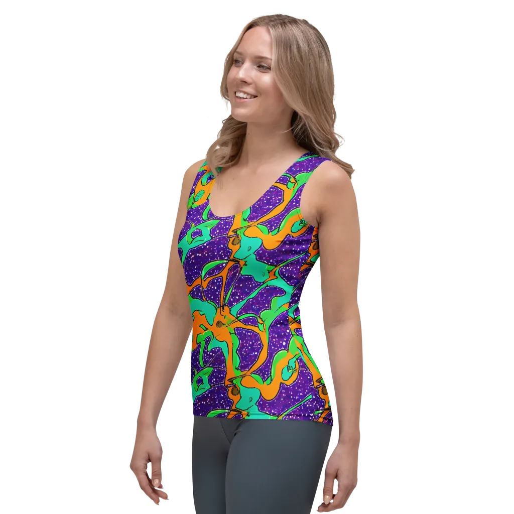 Orchid Aftershock on Women's Tank Top — Left Front