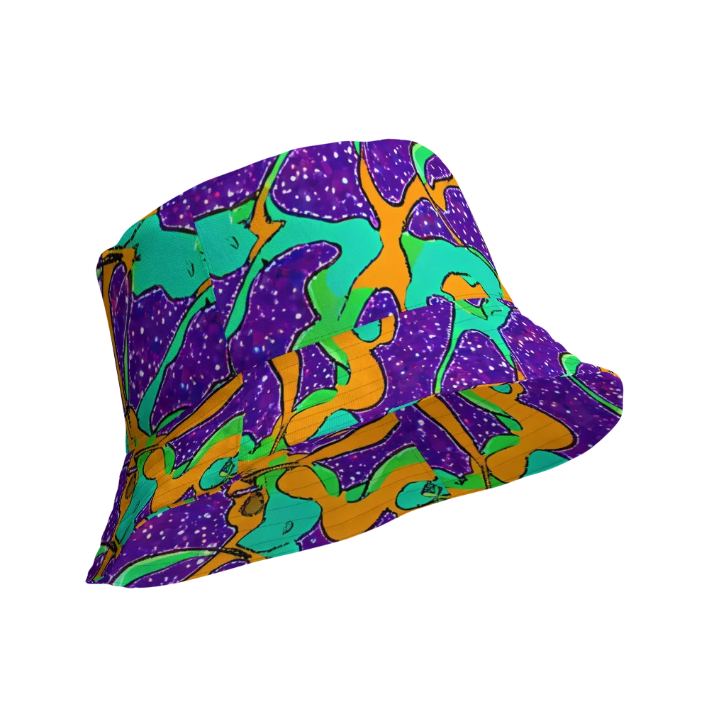 Orchid Aftershock on Reversible Bucket Hat — Product details Outside