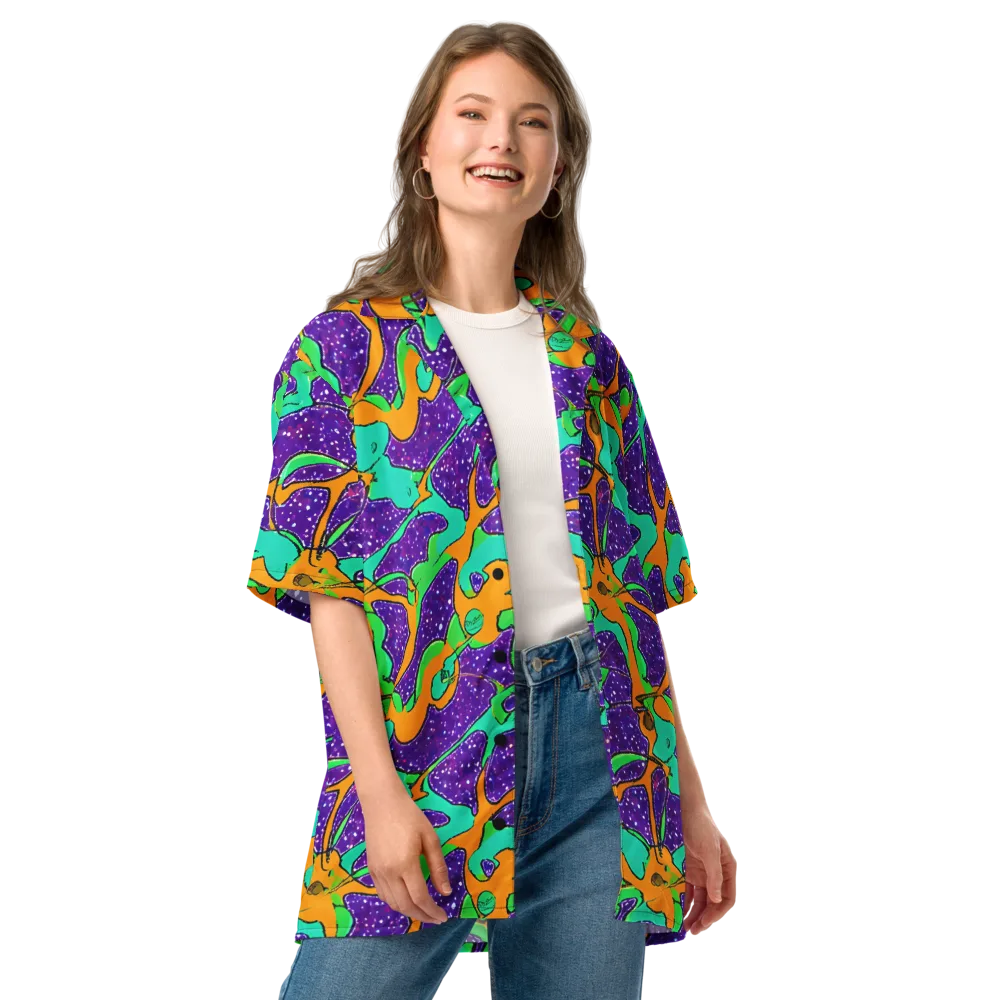 Orchid Aftershock on Button Shirt — Front