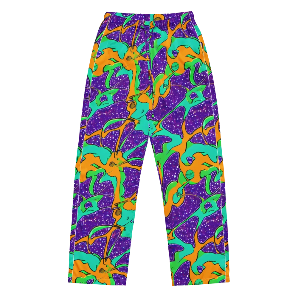 Orchid Aftershock on Women's Pajama Pants — Front