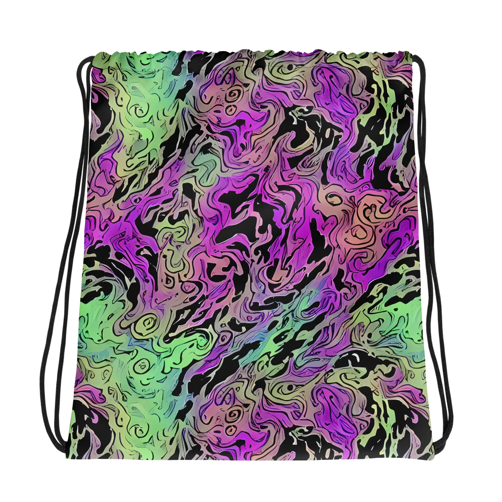 Psychedelic Ink on Drawstring Bag — Photo