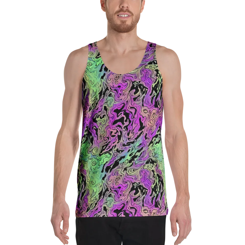 Psychedelic Ink on Men's Tank Top — Front
