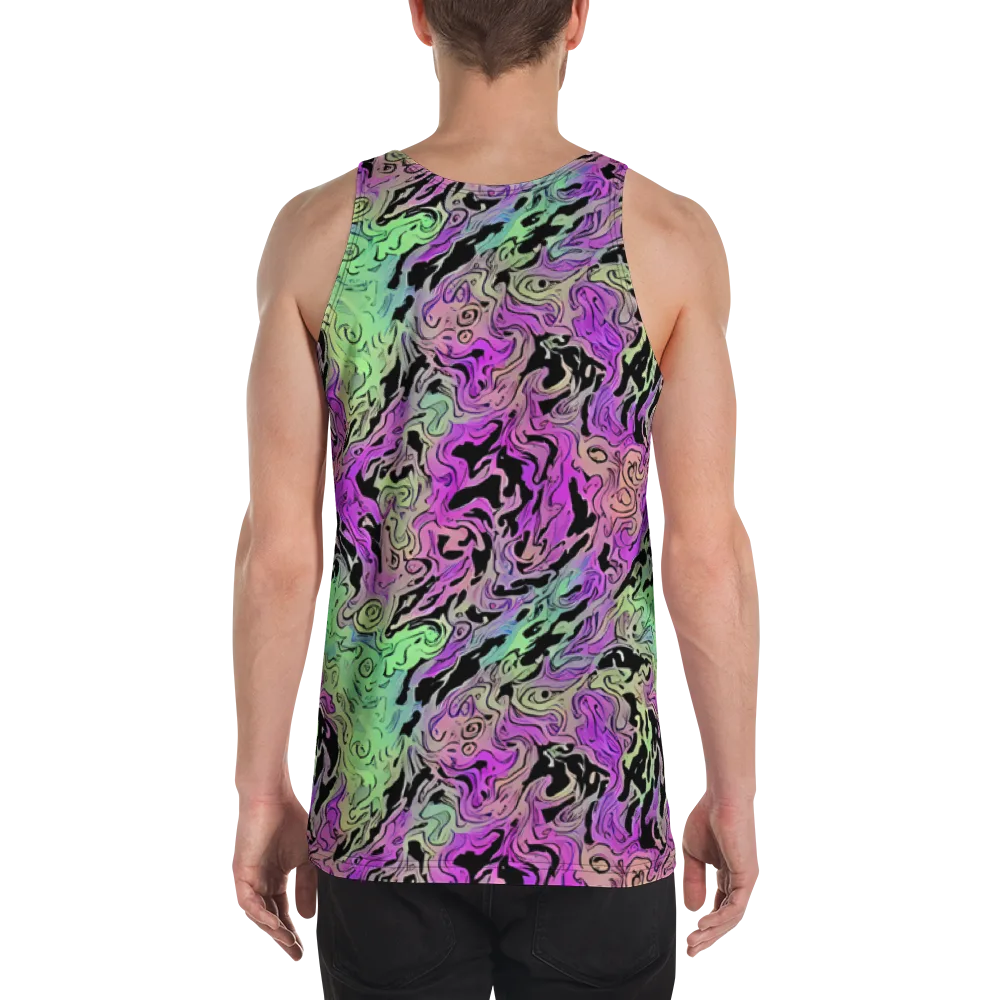 Psychedelic Ink on Men's Tank Top — Back