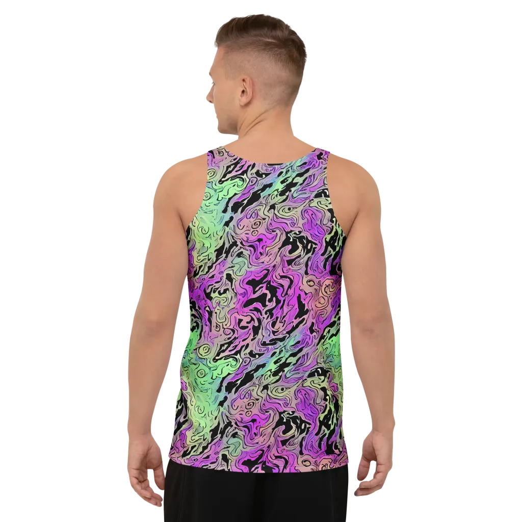 Psychedelic Ink on Men's Tank Top — Back