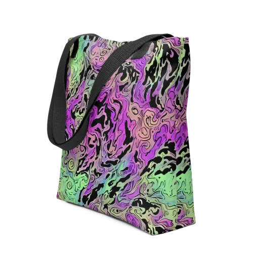 Psychedelic Ink on a Tote Bag