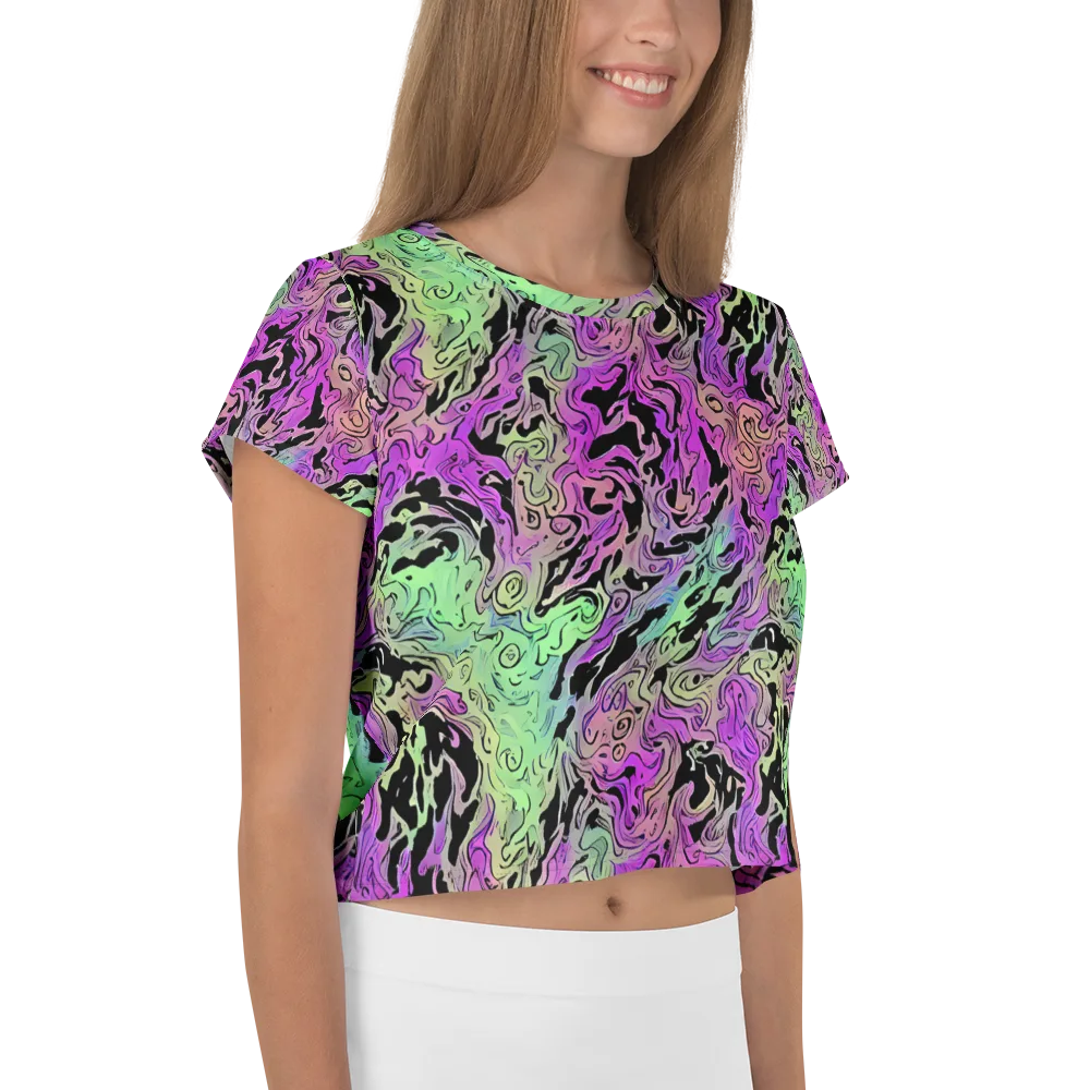 Psychedelic Ink on Crop Tee — Right