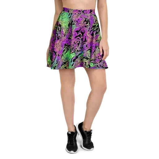 Psychedelic Ink on a Skater Skirt