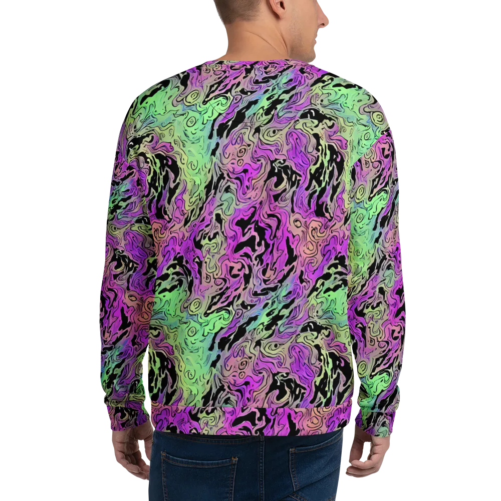 Psychedelic Ink on Sweatshirt — Back