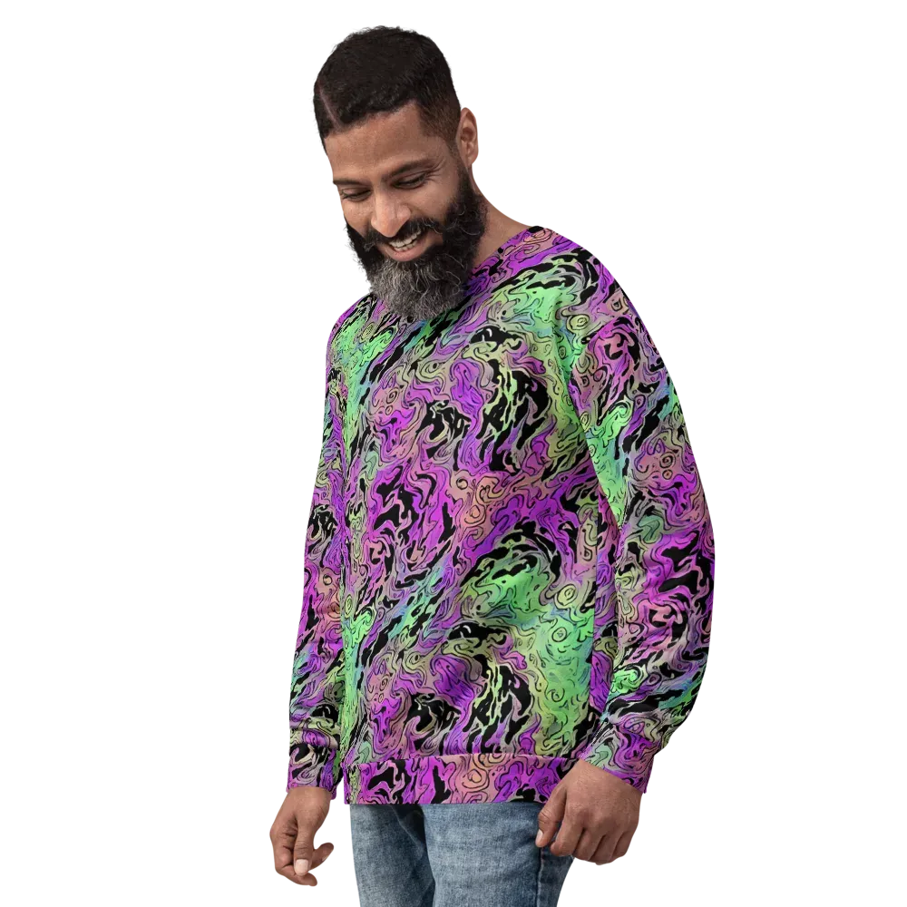Psychedelic Ink on Sweatshirt — Left Front