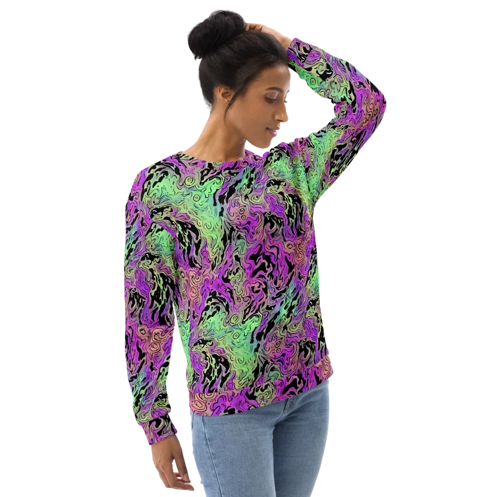 Psychedelic Ink on Sweatshirt — Right Front