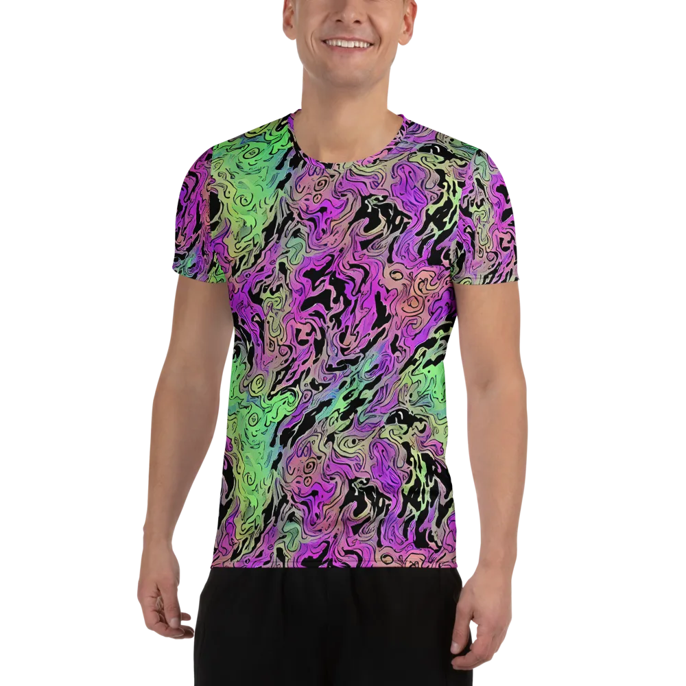 Psychedelic Ink on Men's Athletic T-Shirt — Front