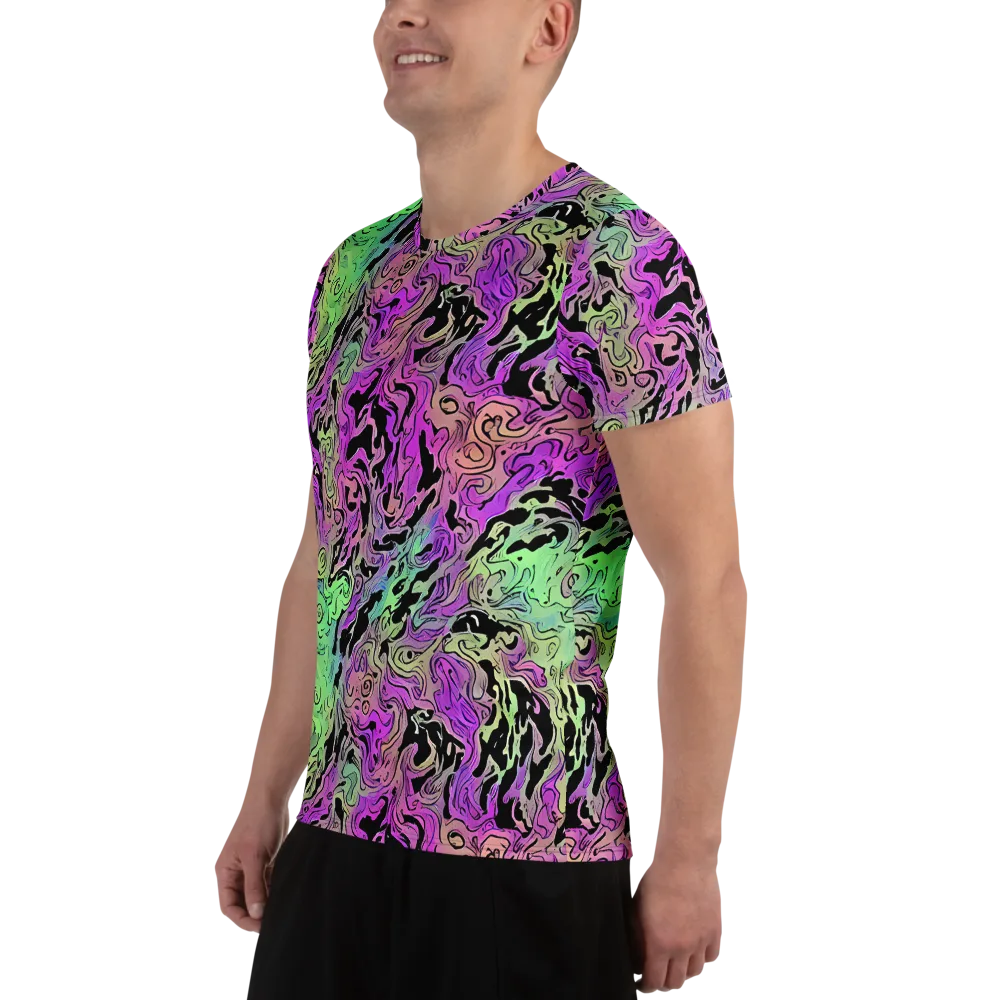 Psychedelic Ink on Men's Athletic T-Shirt — Left