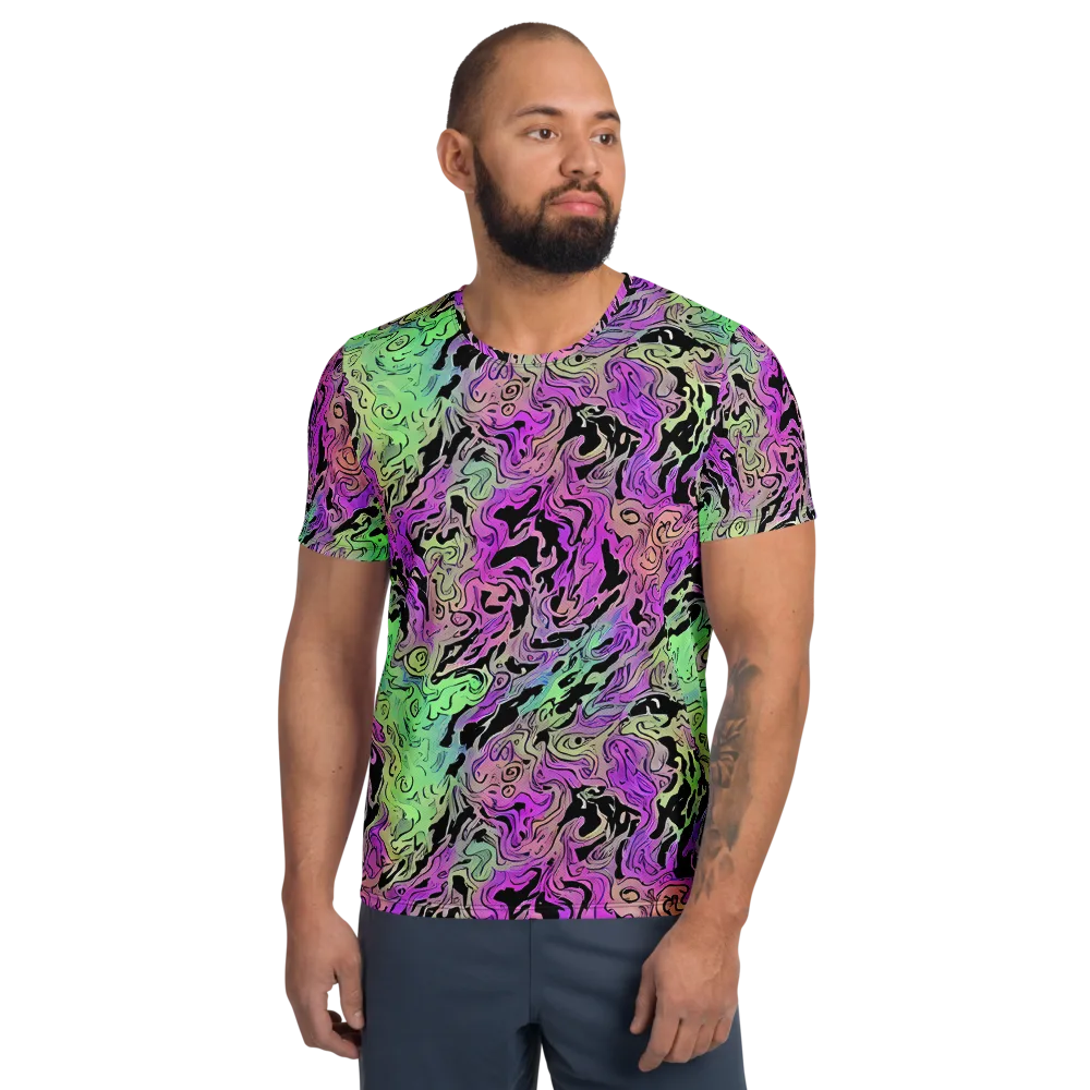 Psychedelic Ink on Men's Athletic T-Shirt — Front