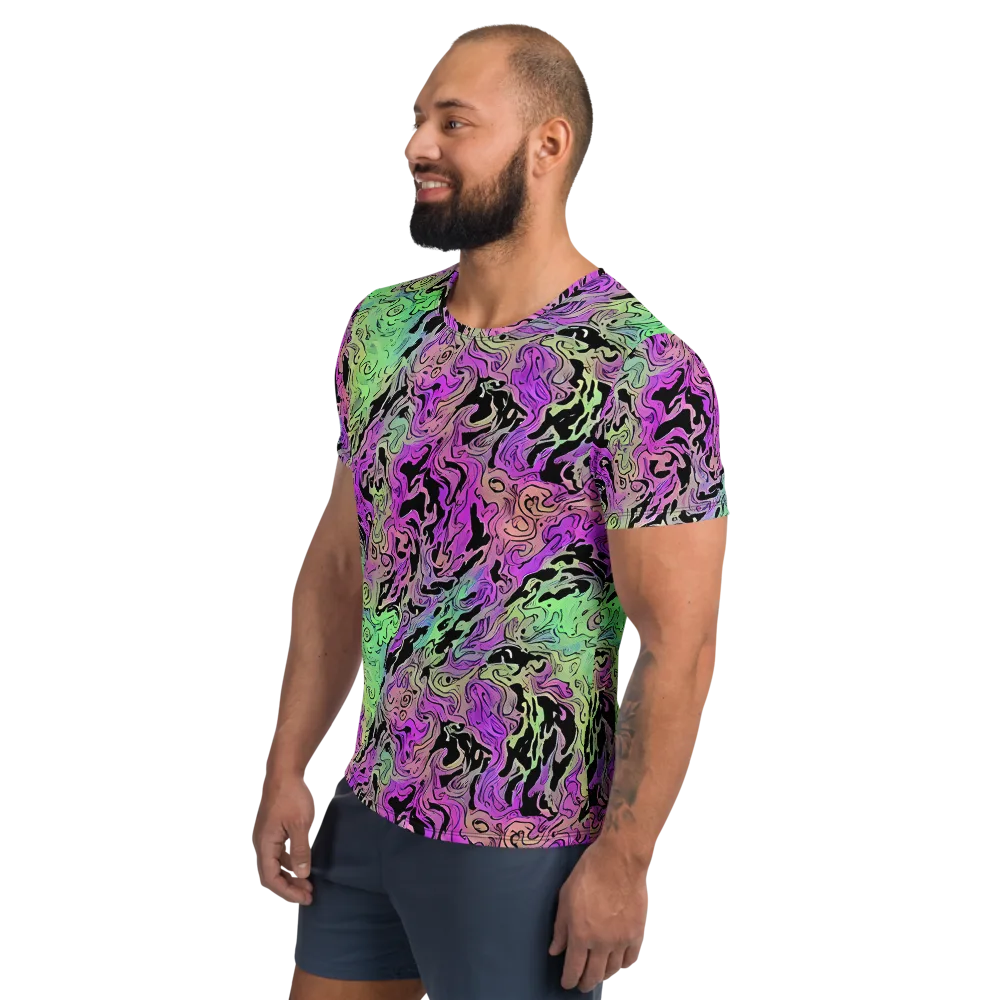 Psychedelic Ink on Men's Athletic T-Shirt — Left