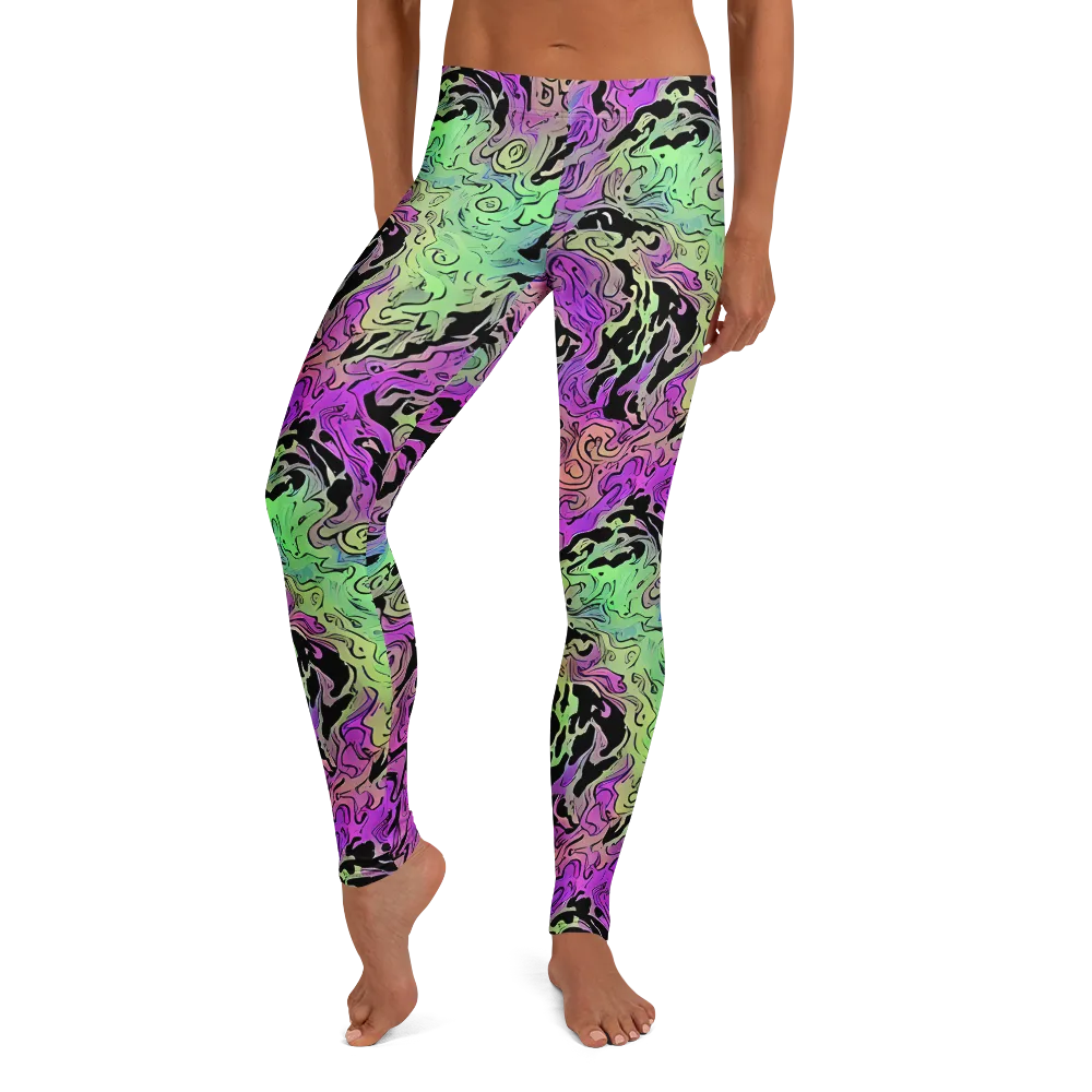 Psychedelic Ink on Leggings — Front