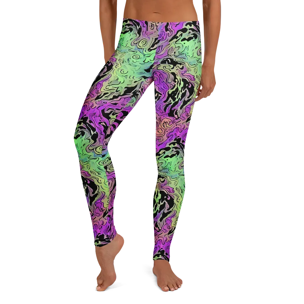 Psychedelic Ink on Leggings — Front