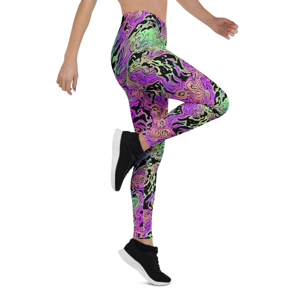 Psychedelic Ink on Leggings — Right