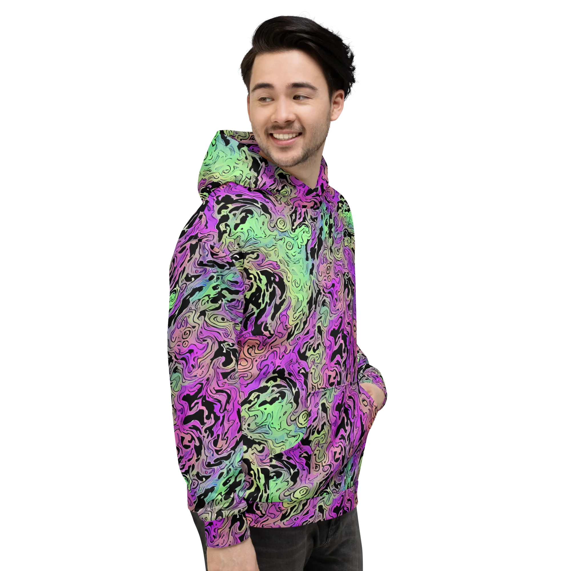Psychedelic Ink on Hoodie — Right