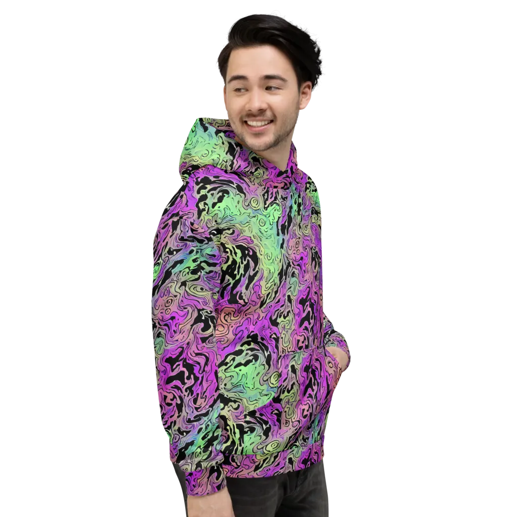 Psychedelic Ink on Hoodie — Right