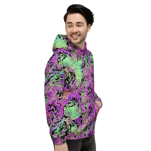 Psychedelic Ink on a Hoodie