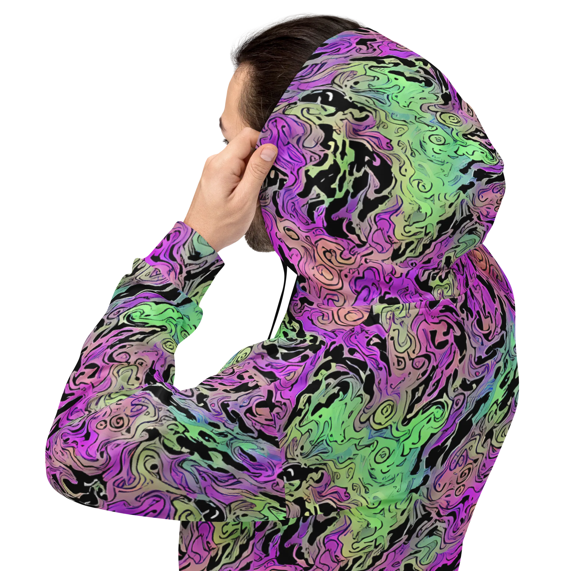 Psychedelic Ink on Hoodie — Back