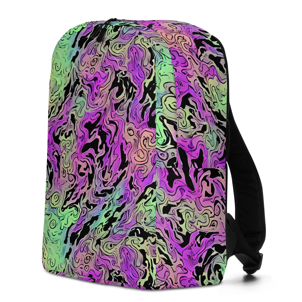 Psychedelic Ink on Minimalist Backpack — Left