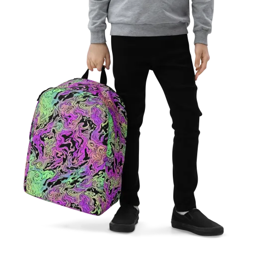 Psychedelic Ink on a Minimalist Backpack