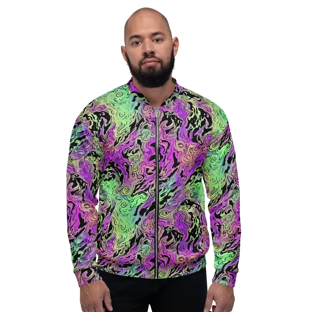 Psychedelic Ink on Bomber Jacket — Front