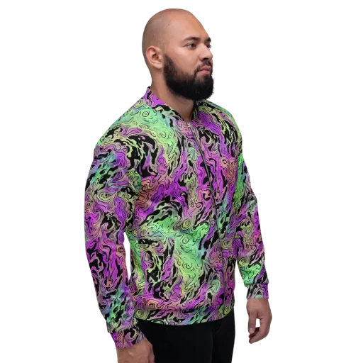 Psychedelic Ink on a Bomber Jacket