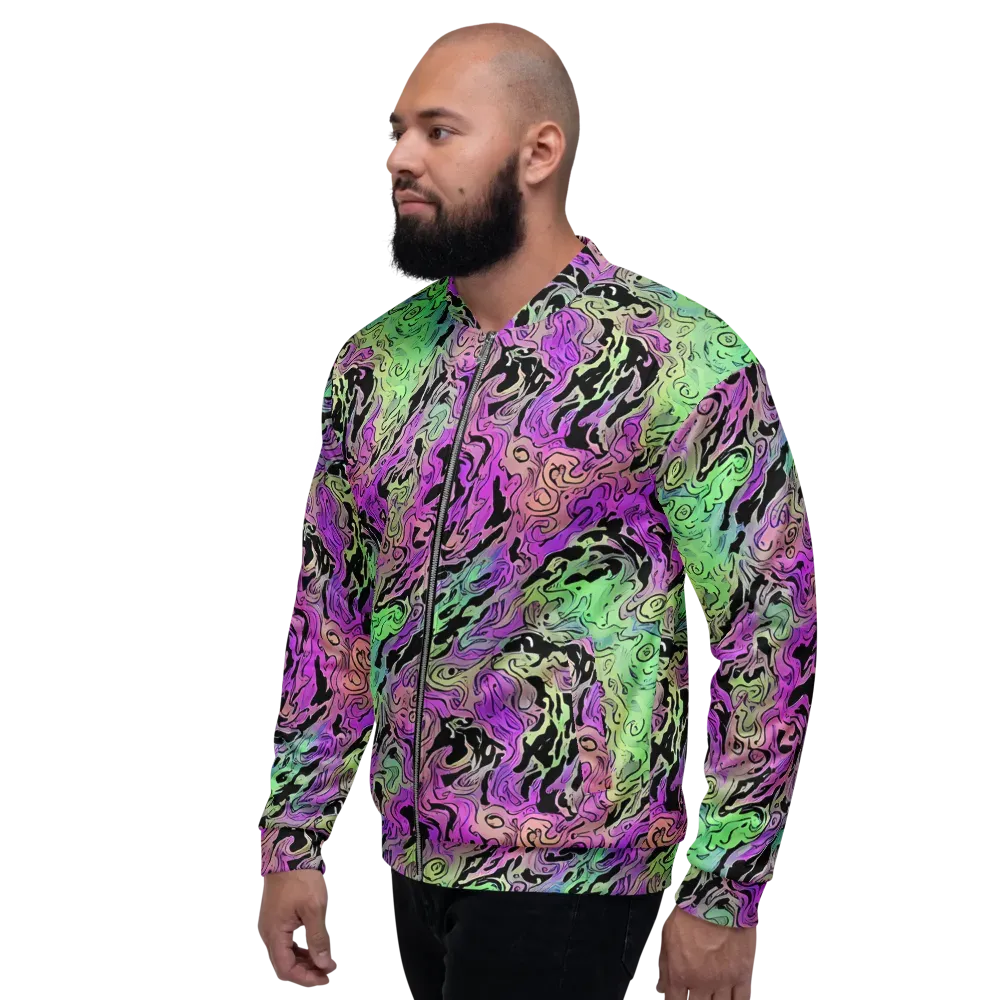 Psychedelic Ink on Bomber Jacket — Left