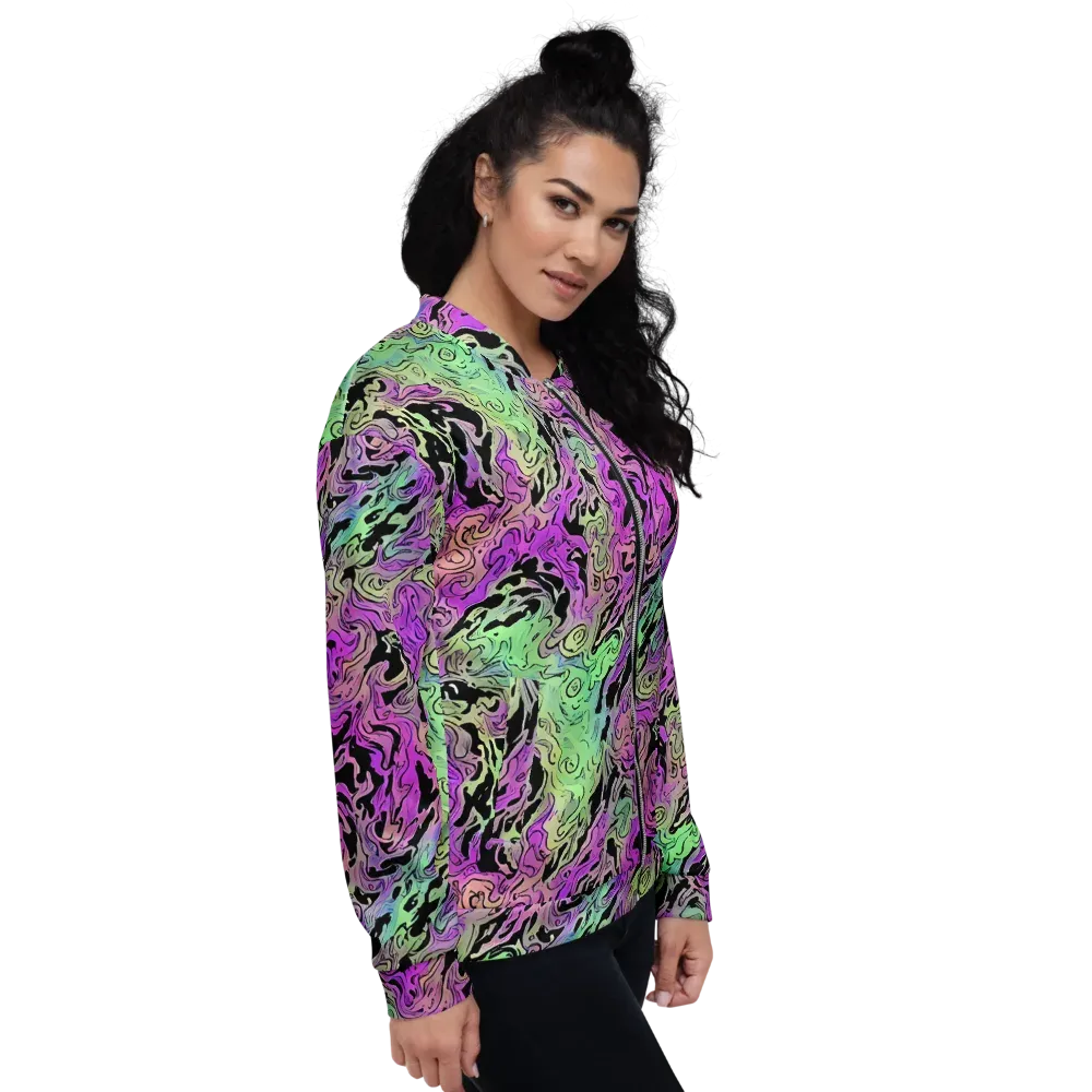 Psychedelic Ink on Bomber Jacket — Right