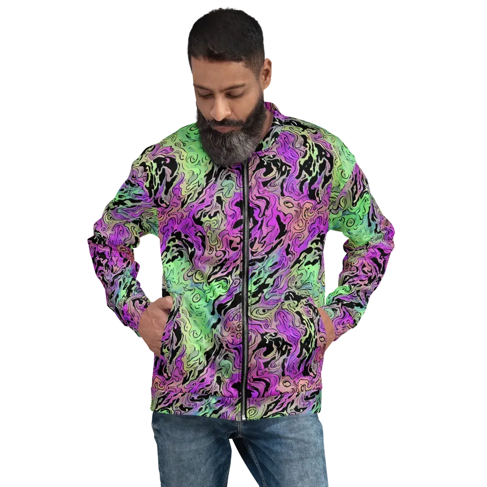 Psychedelic Ink on Bomber Jacket — Front