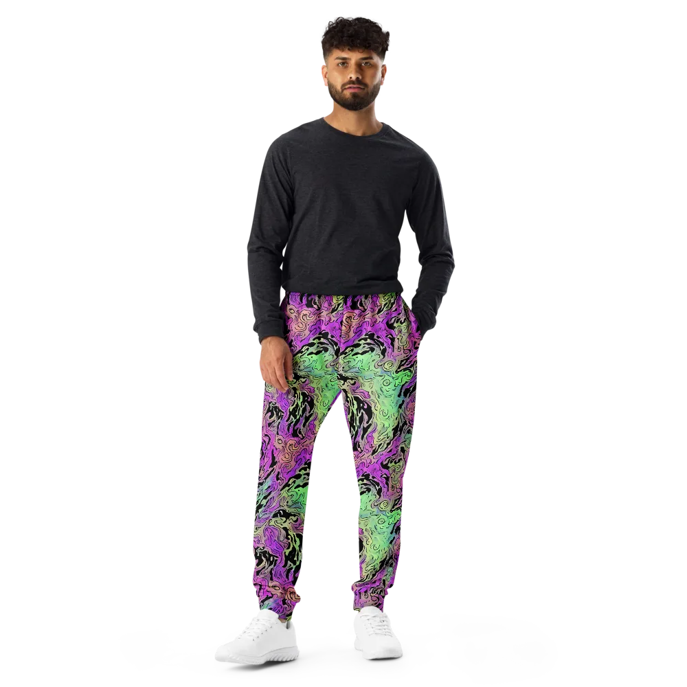 Psychedelic Ink on Men's Joggers — Front