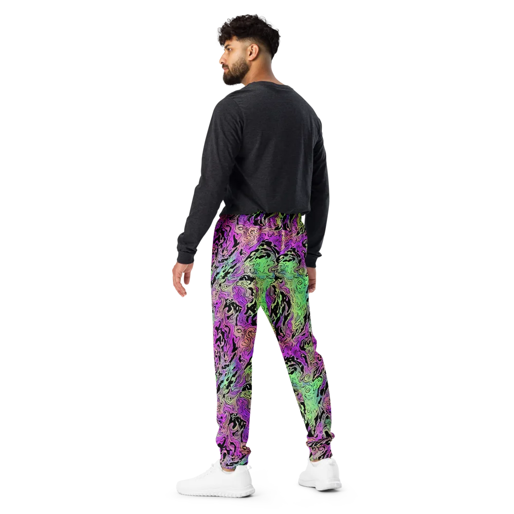 Psychedelic Ink on Men's Joggers — Back