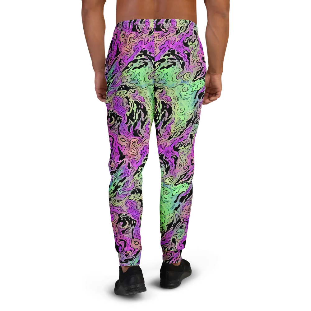 Psychedelic Ink on Men's Joggers — Back