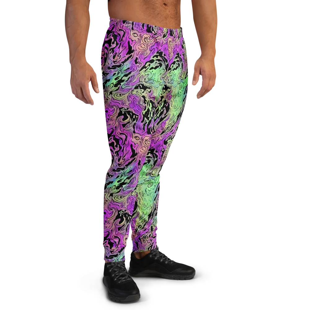 Psychedelic Ink on Men's Joggers — Right