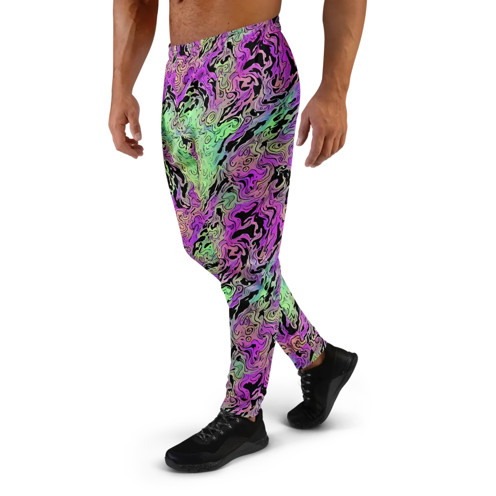 Psychedelic Ink on Men's Joggers — Left
