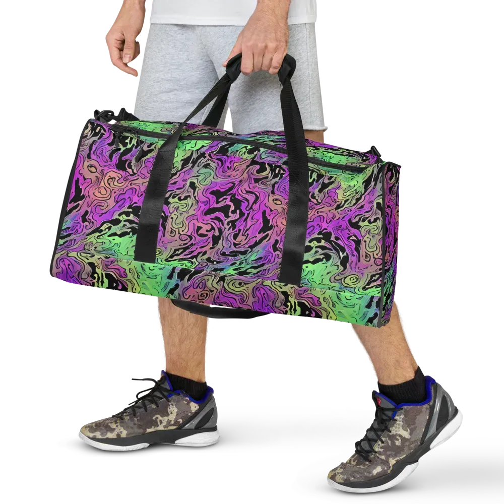 Psychedelic Ink on Duffle Bag — Front