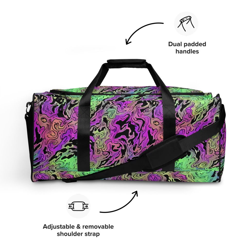 Psychedelic Ink on Duffle Bag — Front