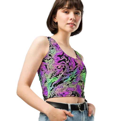 Psychedelic Ink on a Crop Top