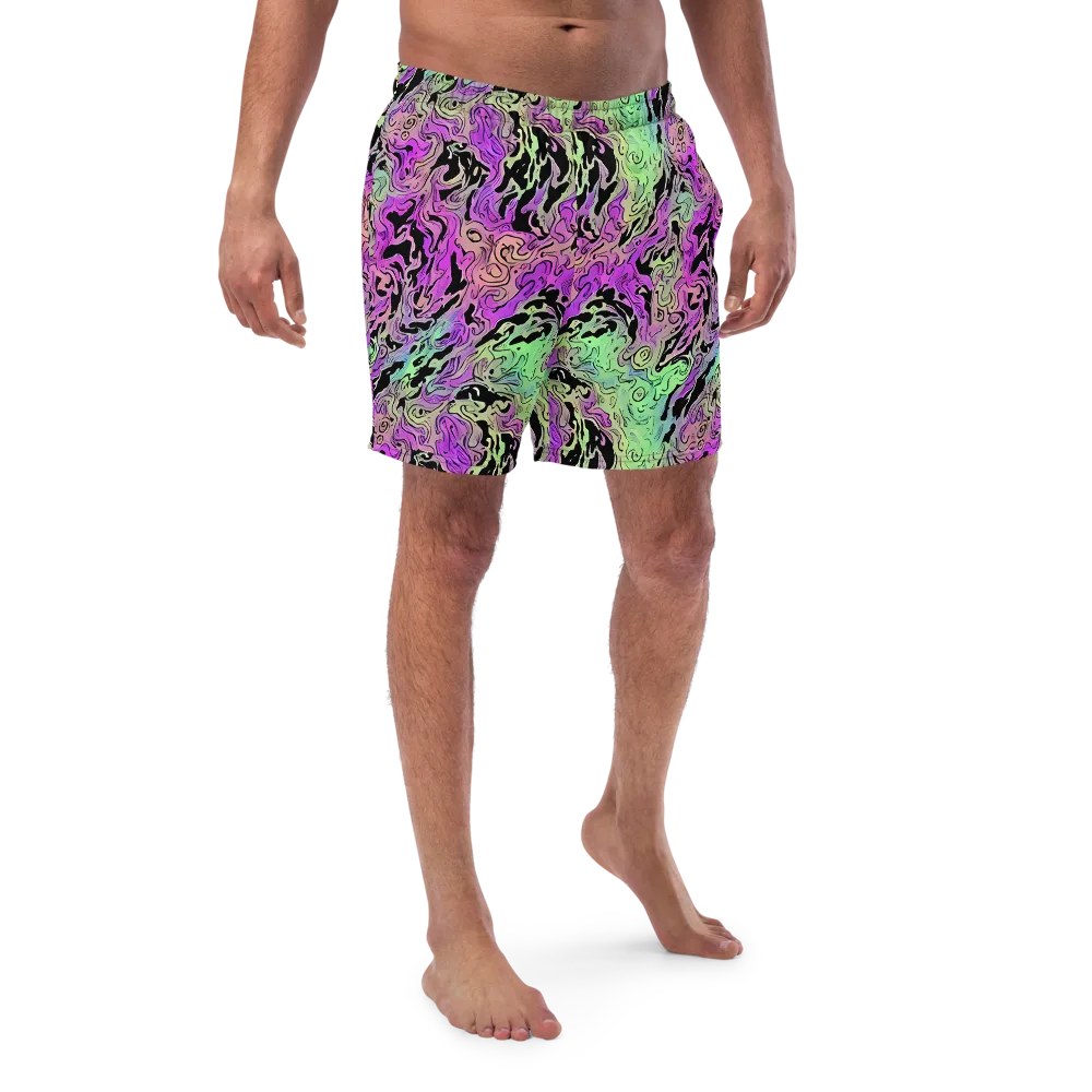 Psychedelic Ink on Swim Trunks — Front