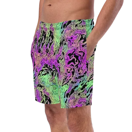 Psychedelic Ink on a Swim Trunks