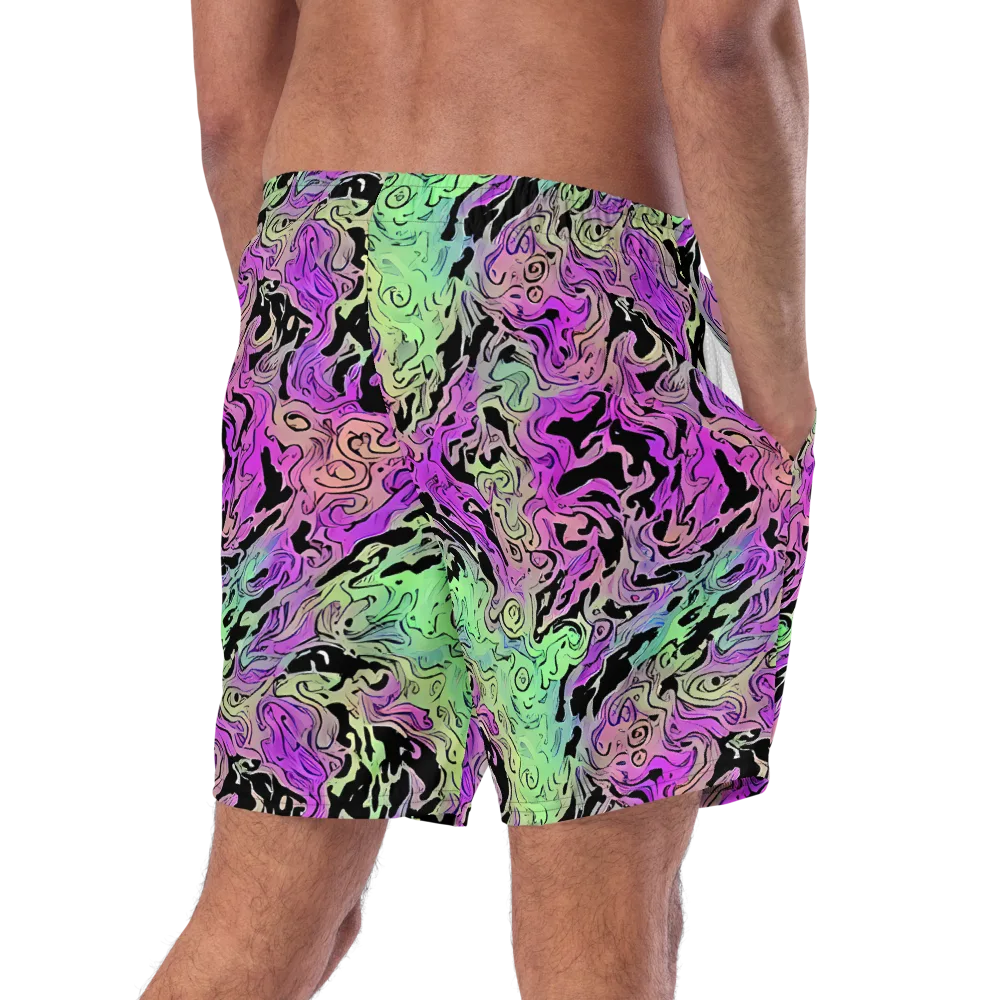 Psychedelic Ink on Swim Trunks — Right Back