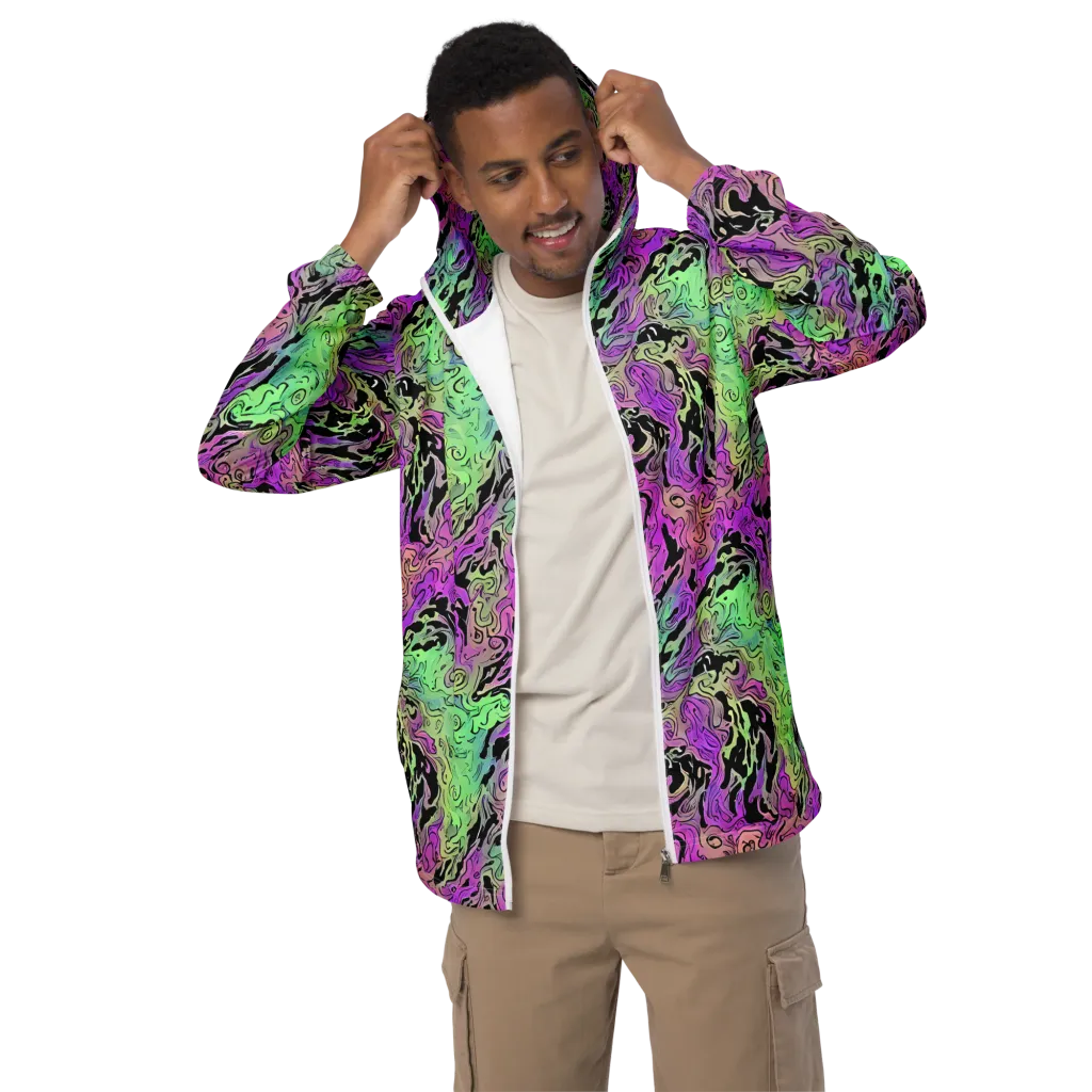 Psychedelic Ink on Men's Windbreaker — Front