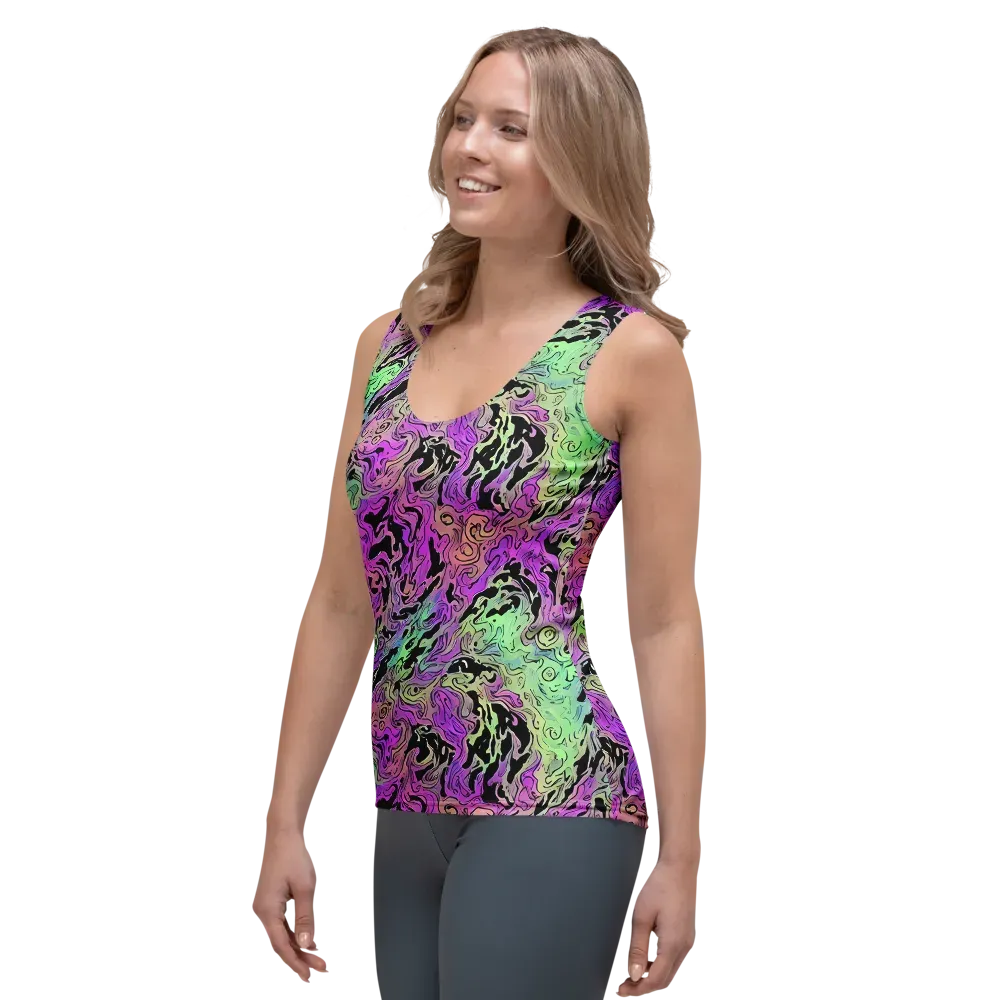 Psychedelic Ink on Women's Tank Top — Left Front