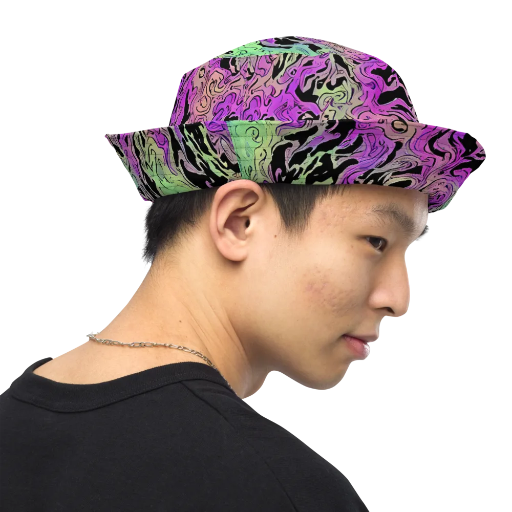 Psychedelic Ink on Reversible Bucket Hat — Right Outside