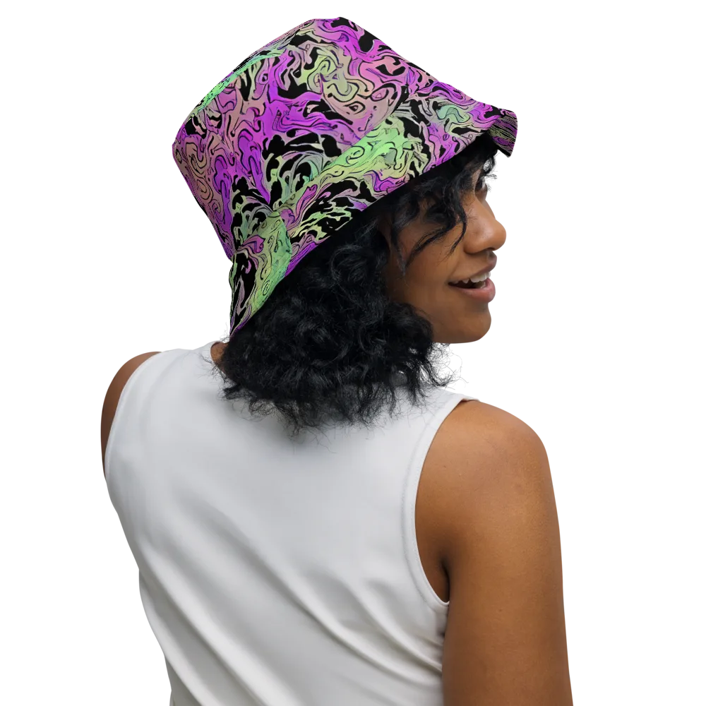 Psychedelic Ink on Reversible Bucket Hat — Right Outside